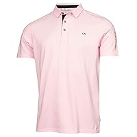 Calvin Klein Men's Uni Golf Polo Shirt - Baby Pink - S