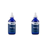 Trace Minerals | Mega-Mag 400 mg Liquid Magnesium Chloride | Supports Normal Heart Health, Calm Mood, Digestion, Sleep | Helps with Muscle Cramps | 30 Servings, 4 fl oz (2 Pack)