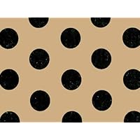 Black Dots on Kraft Polka Dots Print 20x30