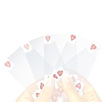 ERINGOGO Transparent PVC Cards Transparent Cards Transparent Pokers Clear Poker Card Poker Cards Funny Card Games Playing Cards Waterproof Pokers Water Proof Waterproof Card