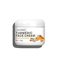 Turmeric Face Cream, Anti-Aging Cream Face Repair Cream, Turmeric Facial Moisturizer for Dark Spots, Wrinkles, Moisturizing, Skin Repairing Turmeric Cream for Dull and Dry Skin 1.76 OZ