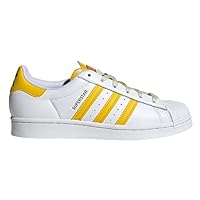adidas Women's Superstar Shoes (Color: White/Hayzel/Sand) Size: 5 Womens
