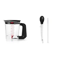 OXO Good Grips Fat Separator and Angled Turkey Baster Bundle