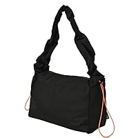 KiU K361-900 Paracord Box Bag, Waterproof, Water Repellent, Unisex, Unisex, 2-Way, Gathered Shoulder Bag, Large Capacity, Stylish, Cute, Casual, Simple, Black