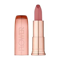 FLOWER Beauty Perfect Pout Moisturizing Lipstick - Soothes Lips + Hydrates - Creamy Lip Tint + Natural Looking Shine + Buildable Color - Cruelty-Free + Vegan (Buttercup)