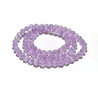 Jewelry Bracelet Natural Kunzite Crystal Stretch Round Bead Gemstone