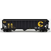 HO Scale 100-Ton 3-Bay Hopper Chessie System/WM (Black/Yellow) #188912