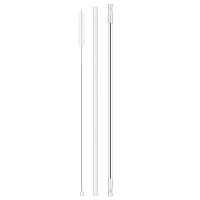 Replacement Straw Compatible with 40 oz Tumbler 30 oz Cup Tumbler, Stainless Steel Drinking Straws for Tumbler, Reusable Tumbler Clear Straws with Cleaning Brush