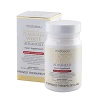 Mosbeau Placenta White Advanced Whitening Tablets 60 count 650mg Japan