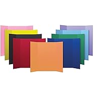 Flipside Products 36” x 48” Project Boards for Presentations, Science Fair, School Projects, Event Displays and Trifold Picture Board, Proudly Made in USA – Assorted Colors - 24 Pack