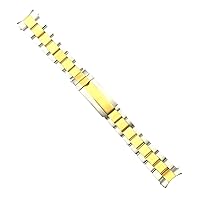 Ewatchparts 20MM STEEL GOLD TWO TONE OYSTER WATCH BAND COMPATIBLE WITH ROLEX SUBMARINER 116613 116613LB