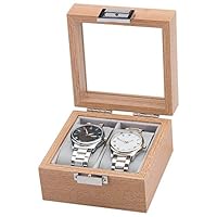 2 Grid Men's and Women's Watch Box Storage Box for Watch Display Cabinet Stand Storage Jewelry Box Gift Box