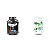 Vega Sport Premium Vegan Protein Powder Chocolate(45 Servings) 30g Plant Based Protein & Protein and Greens Protein Powder, Vanilla - 20g Plant Based Protein Plus Veggies