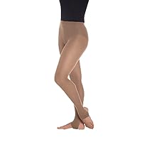 Body Wrappers A82 Womens Total Stretch Stirrup Tights (Small/Medium, Jazzy Tan)