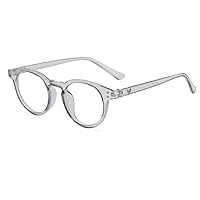Anti-Blu-ray Spectacle Frame No Degree Flat Light Eyes Rice Nail Spectacle Frame Computer Glasses (Transparent Gray)