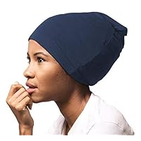 Satin Lined Jersey Beanie - Ultra Soft - Satin Lining Prevents Breakage and Tangling, Day and Night Hair Defense
