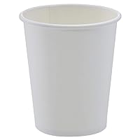 Amazon Basics Compostable Hot Paper Cup, 8 oz, Pack of 1000, White