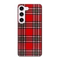 R2374 Tartan Red Pattern Case Cover for Samsung Galaxy S23