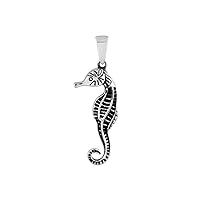 Seahorse Design Pendant With Chain In 925 Sterling Silver | 925 Stamp Jewelry | Gifts For Him/Her