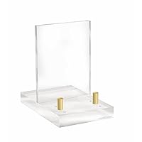 russell+hazel Acrylic Easel Display, Clear, 4” x 6” x 6”