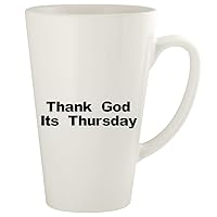 Thank God Its Thursday - 17oz Ceramic Latte Coffee Mug Cup, White