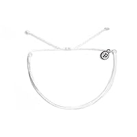 Pura Vida Jewelry Bracelets Solid Bracelet - 100% Waterproof and Handmade w/Coated Charm, Adjustable Band
