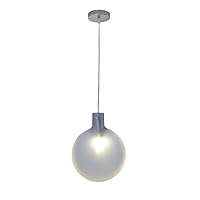 Nordic Postmodern Glass Hanging Lamp Chandelier Creativity Art Restaurant Ceiling Pendant Light E14 Indoor Decorative Hanging Lantern for Cafe Restaurant Bar Lovely (Color : Blue)