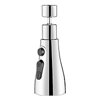 Pressurized Faucet Sprayer Anti Splash 360 Degree Rotating Water Tap Water Saving Faucet Nozzle Adapter Silver, Pressurized Faucet Sprayer