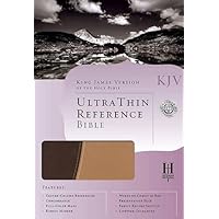 KJV Ultrathin Reference Bible, Brown/Tan LeatherTouch KJV Ultrathin Reference Bible, Brown/Tan LeatherTouch Imitation Leather