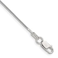925 Sterling Silver Polished .90mm Octagonal Snake Chain Necklace Jewelry for Women - Length Options: 41 46 51 56 61