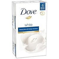 Dove Beauty Bar White 4 oz, 6 Bar (Pack of 2)