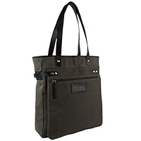 Men's Canvas Leather Tote/Shopping Bag By Travel Spacious