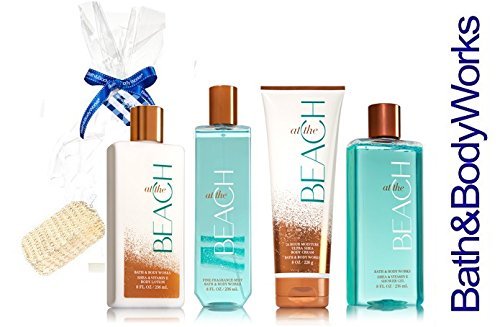 Bath and Body Works At The Beach Set Lotion Body Cream Fragrance Mist Shower Gel Lot Of 4 Full Size