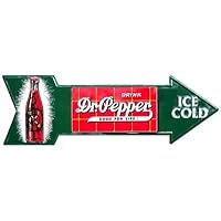 Dr. Pepper - Ice Cold Arrow Metal Sign