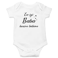 En İyi Baba Benim Babam Design - %100 Cotton Baby Body Suits - Express Shipping