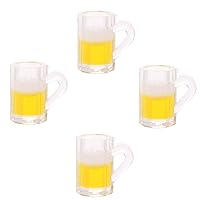 PULABO4 Piece 1:12 Scale Toy Kitchen Beer Drinking Cups Dollhouse Miniature Mug Accessory Premium