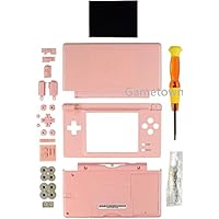 New Full Housing Case Cover Shell with Buttons Replacement Parts for Nintendo DS Lite NDSL Game Console-Pink.