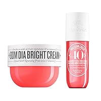 SOL DE JANEIRO Bom Dia Bright Body Cream with Vitamin C, 240ml with Cheirosa '40 Hair & Body Fragrance Mist 240ml Gift Bundle