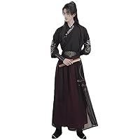 Hanfu Men and Women's Chivalrous Ancient Clothing Daily National Style Long Skirt Embroidery