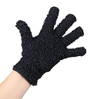 Microfiber Gloves - Black - Set of 2 - Reusable Gloves for Hair Coloring - Hair Dye Gloves - Color Melting Gloves - Bleach Blender Gloves