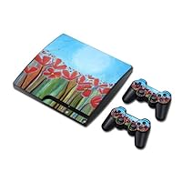 Vinyl Decal Skin/stickers Wrap for PS3 Slim Play Station 3 Console and 2 Controllers-Paiting