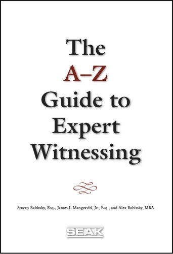 A-Z Guide to Expert Witnessing