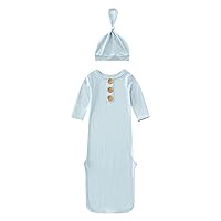 Baby Boy Outfits Summer Hat Set Soft Bamboos Viscose Infant Sleeper Baby Sleep Gown Sleeveless Bodysuit for Baby