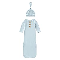 Body Bears Newborn Baby Boys Girls Hat Set Soft Bamboos Viscose Infant Sleeper Baby Sleep Gown with