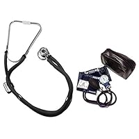 EMI Sprague Rappaport Stethoscope and Pediatric Aneroid Sphygmomanometer Blood Pressure Monitor with Child Sized Cuff Set