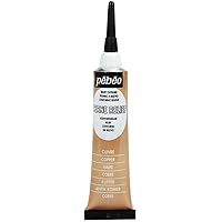 Pebeo Vitrail, Cerne Relief Dimensional Paint, 20 ml Tube with Nozzle - Copper, 0.68 Fl Oz (Pack of 1)