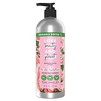 Love Beauty And Planet Blooming Color Sulfate-Free Shampoo Murumuru Butter & Rose, for Color Treated Hair Vegan, Paraben-free, Silicone-free, Cruelty-free, 16 oz Reusable Botle