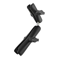 RAM Mounts Double Socket Arm with Dual Extension and Ball Adapter RAM-B-201-201U-C Compatible with RAM B Size 1