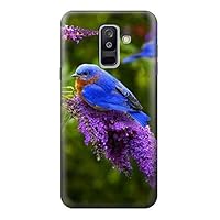 R1565 Bluebird of Happiness Blue Bird Case Cover for Samsung Galaxy A6+ (2018), J8 Plus 2018, A6 Plus 2018
