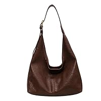Vintage Hobo Bags for Women Vegan Leather Purses and Handbag Casual Soft Hobo Shoulder Bag for Work Shopping